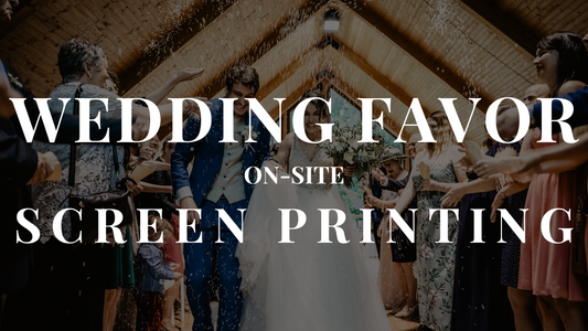 Love in Every Thread: On-Site Screen Printing at Wedding Receptions