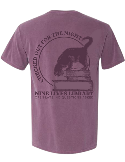 Nine Lives Library T-Shirt