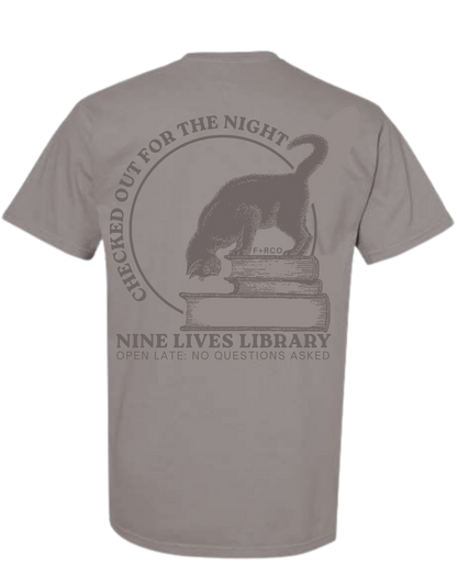 Nine Lives Library T-Shirt