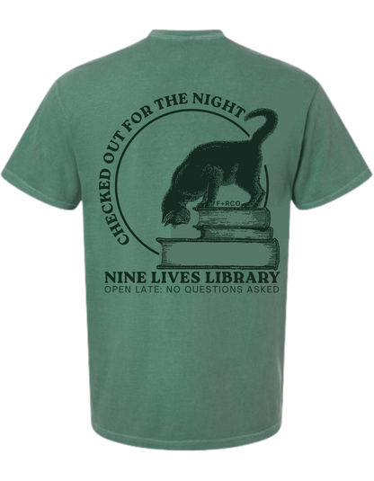 Nine Lives Library T-Shirt