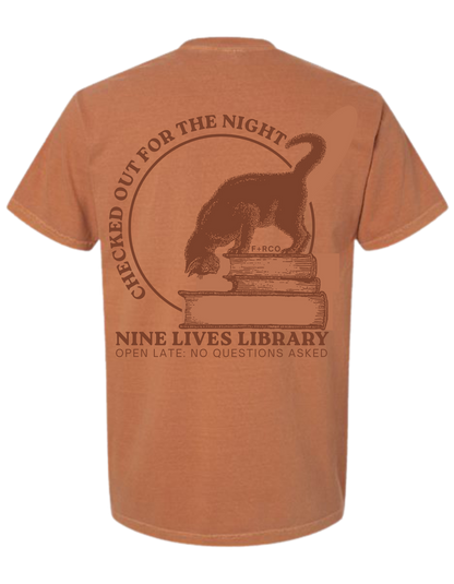 Nine Lives Library T-Shirt