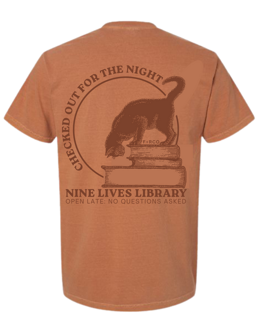 Nine Lives Library T-Shirt