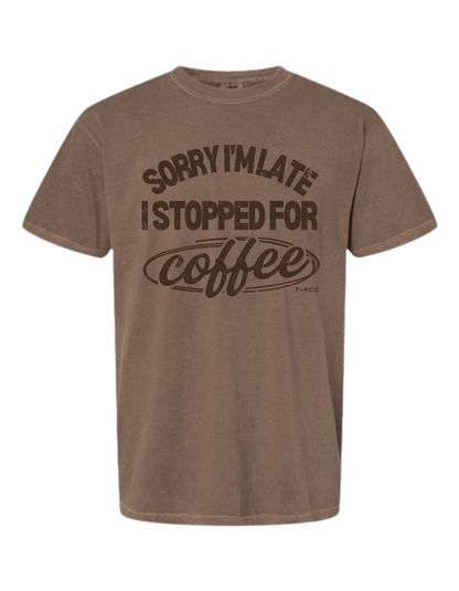 Late Because Coffee T-Shirt